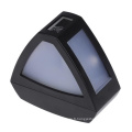 Lumière solaire de mur de barrière de triangle 2 LED imperméable à l&#39;eau de paysage sans fil de capteur de lumière Lumière blanche / naturelle de mur solaire de lumière solaire à éclairage extérieur imperméable à l&#39;eau